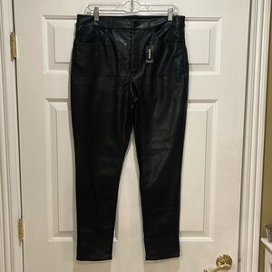 Express NWT faux leather pants NWT size 10 skinny high rise